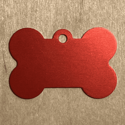 dog tag red